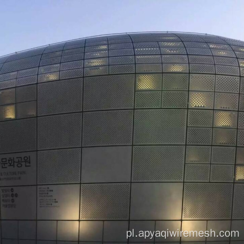 Okrągły metalowy panel z hałasem ze stali nierdzewnej